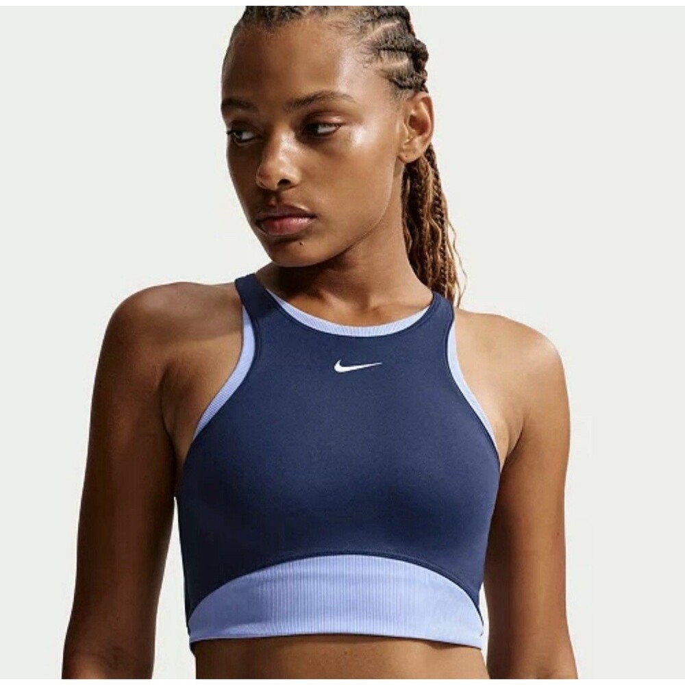 Nike Women’s One Medium-Support Padded Sports Bra - Navy/Blue (IB9932-410)